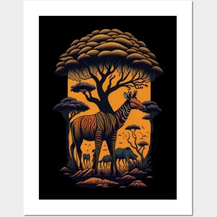 Savanna Serenity - Embrace the African Wilderness Posters and Art